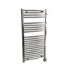 CHROME BATH W HEATER 120X60CM 800W