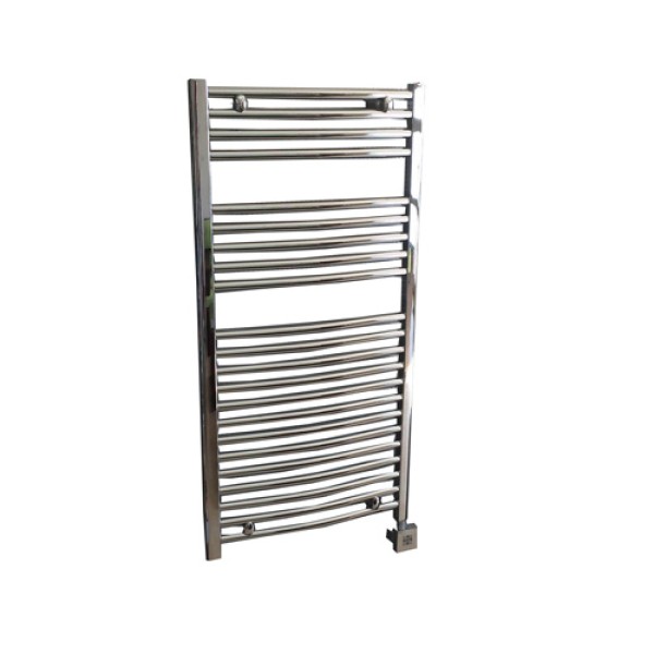CHROME BATH W HEATER 120X60CM 800W