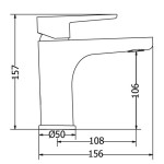 BATTERY WASHBASIN HIGH OPTIMA