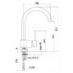 PAFFONI STICK 3 WAY SINK MIXER CHROME SK190CR