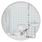 Φρεάτιο τουαλέτας λυμάτων PLUS H500 UP 227107 135 Lt/ min max Φρεάτιο τουαλέτας λυμάτων PLUS H500 UP 227107 135 Lt/ min max
